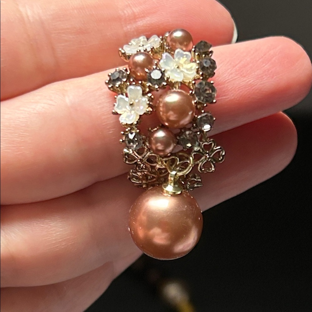 Gorgeous Pearl Necklace, Bracelet and Earring Set y. - Picture 4 of 6